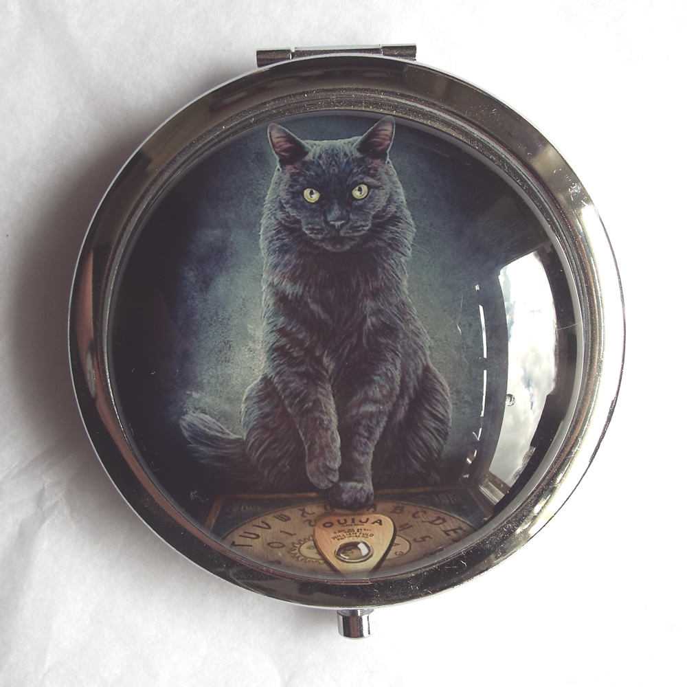 Black Cat Handbag Mirror