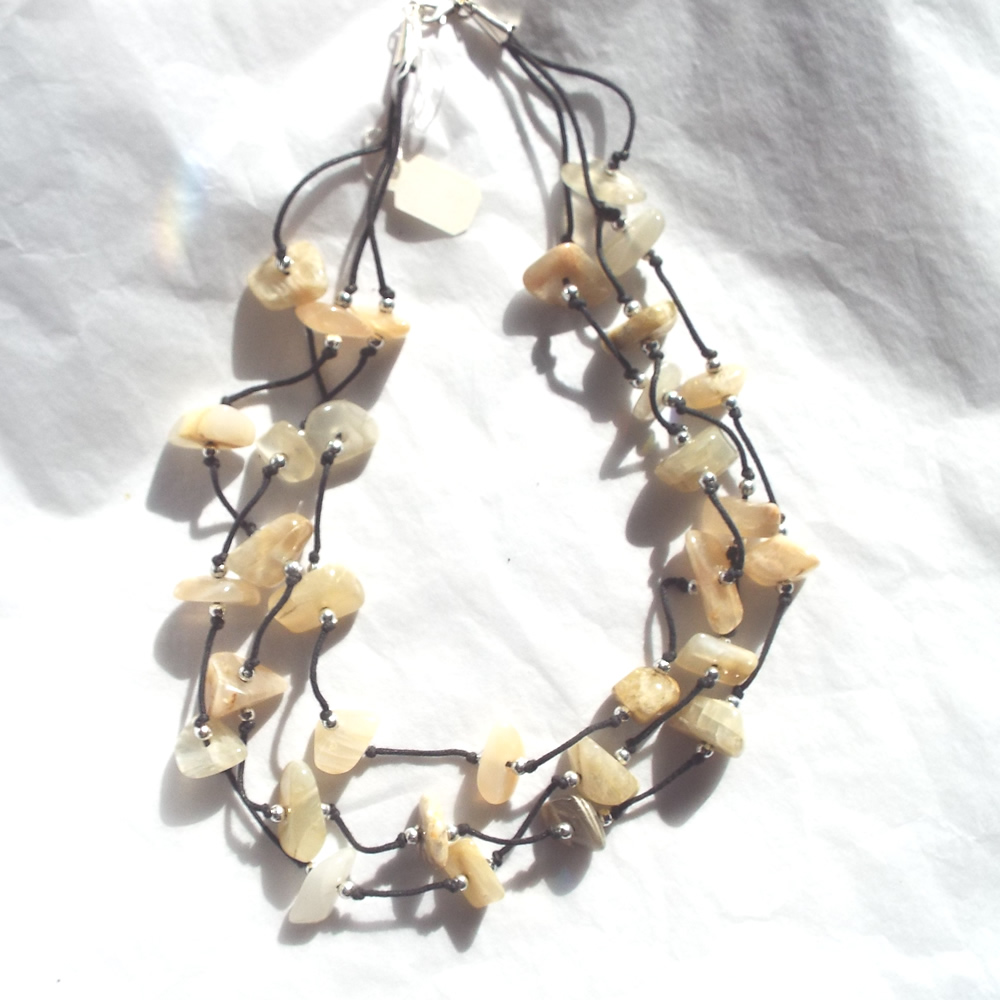 Moonstone Nugget Necklace