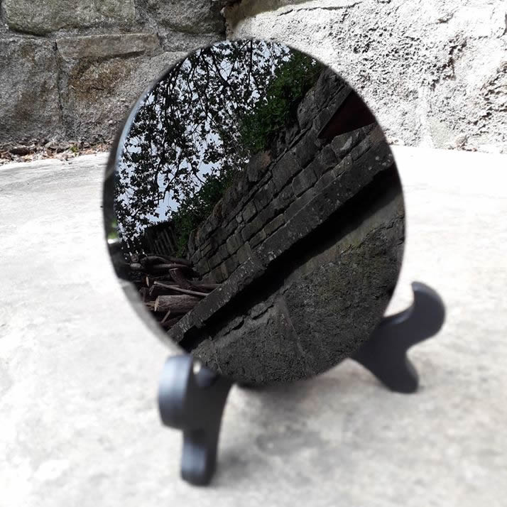 Black Obsidian Mirror