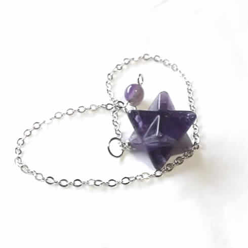 Amethyst Merkaba Pendulum