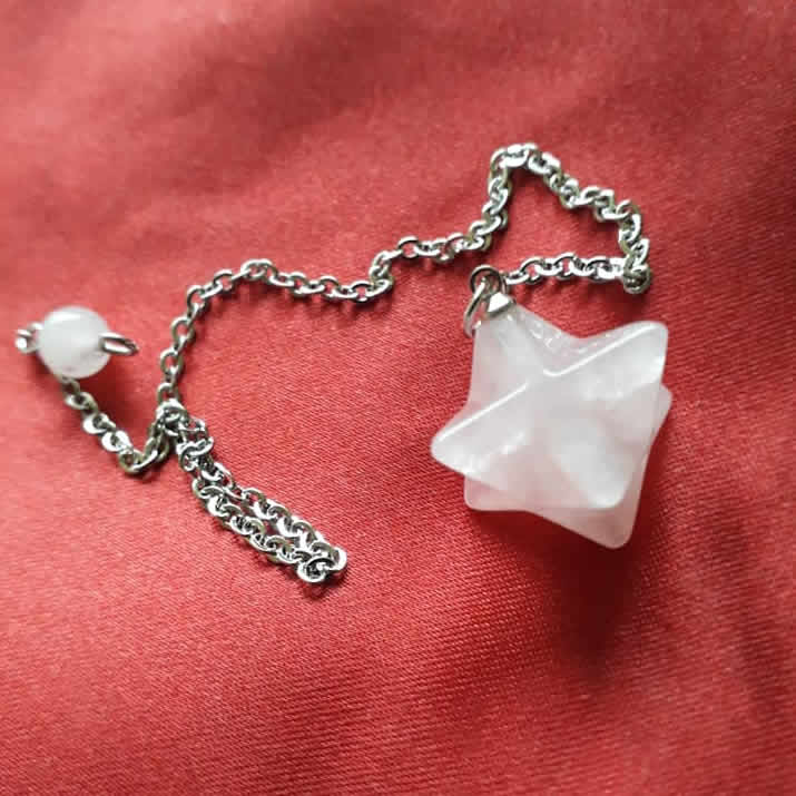 Rock Quartz Merkaba Pendulum