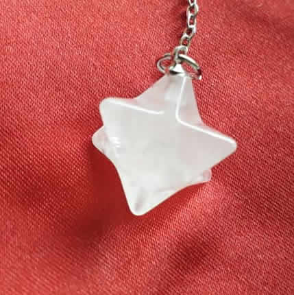 Rock Quartz Merkaba Pendulum