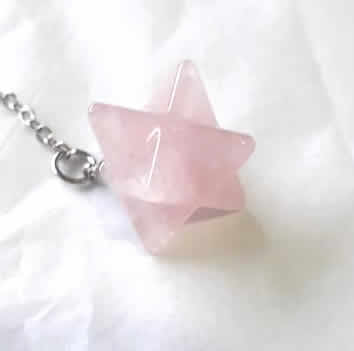 Rose Quartz Merkaba Pendulum