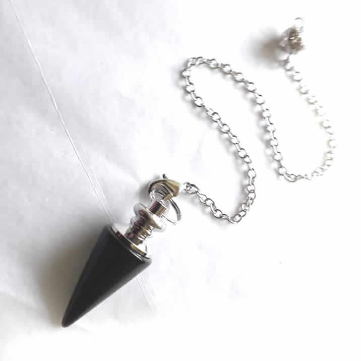 Black Obsidian Cone Pendulum