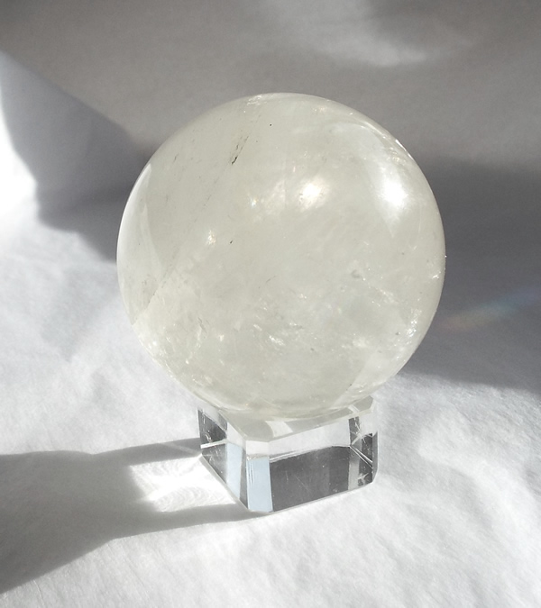 55mm Clear Calcite Sphere